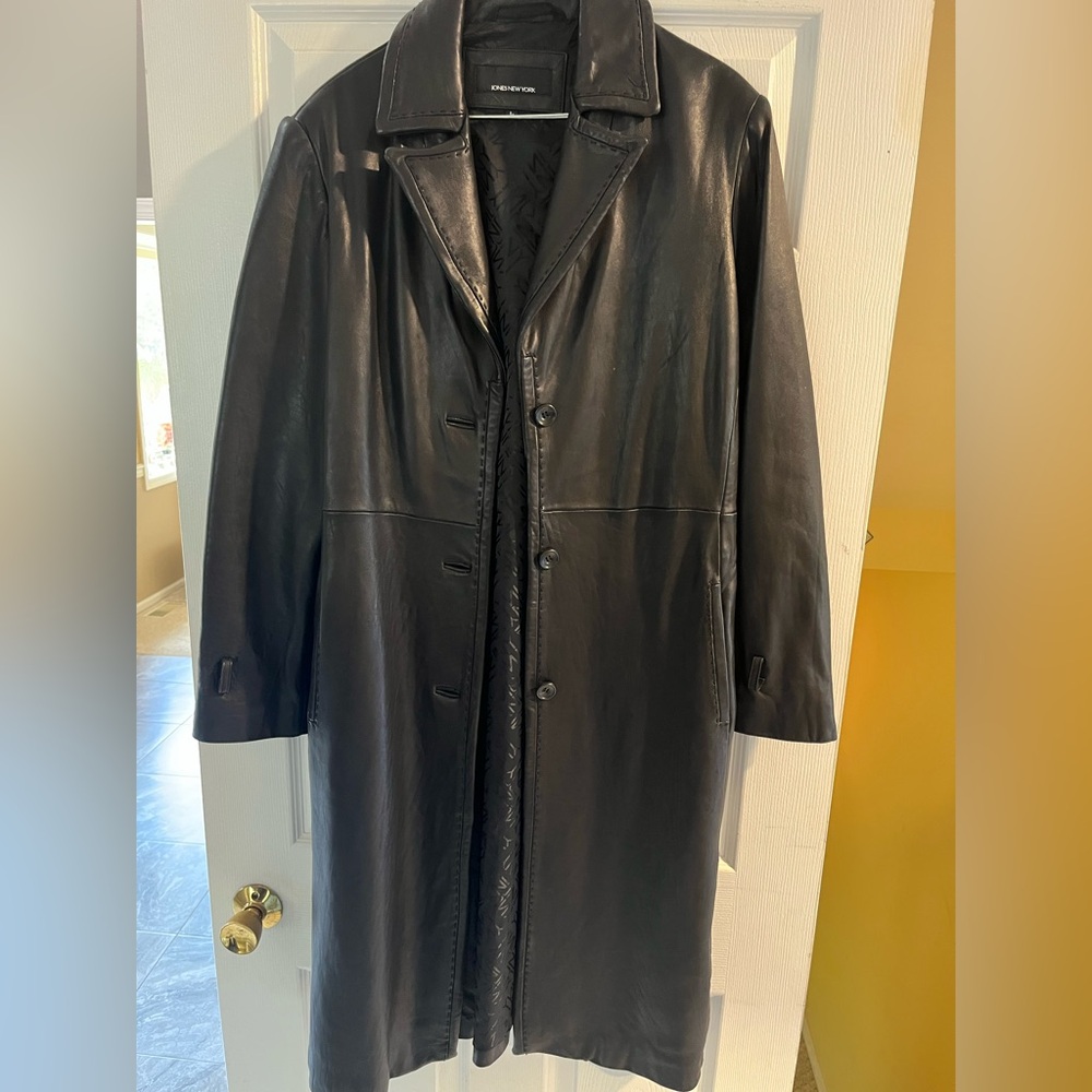 Leather Trench | sz L